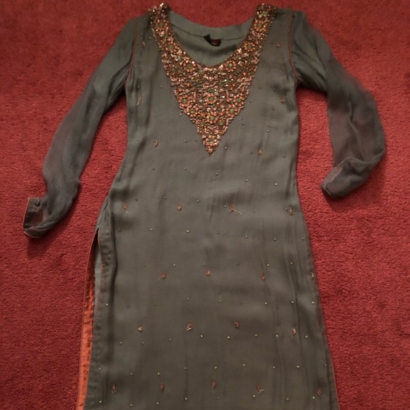 Mint Green Pakistani Wedding Wear - Picture 1 of 6
